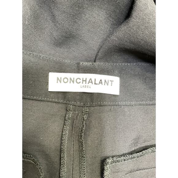 Nonchalant 'Label' Black Polyester Fabi Wide Leg Pant Size M - Picture 4 of 5